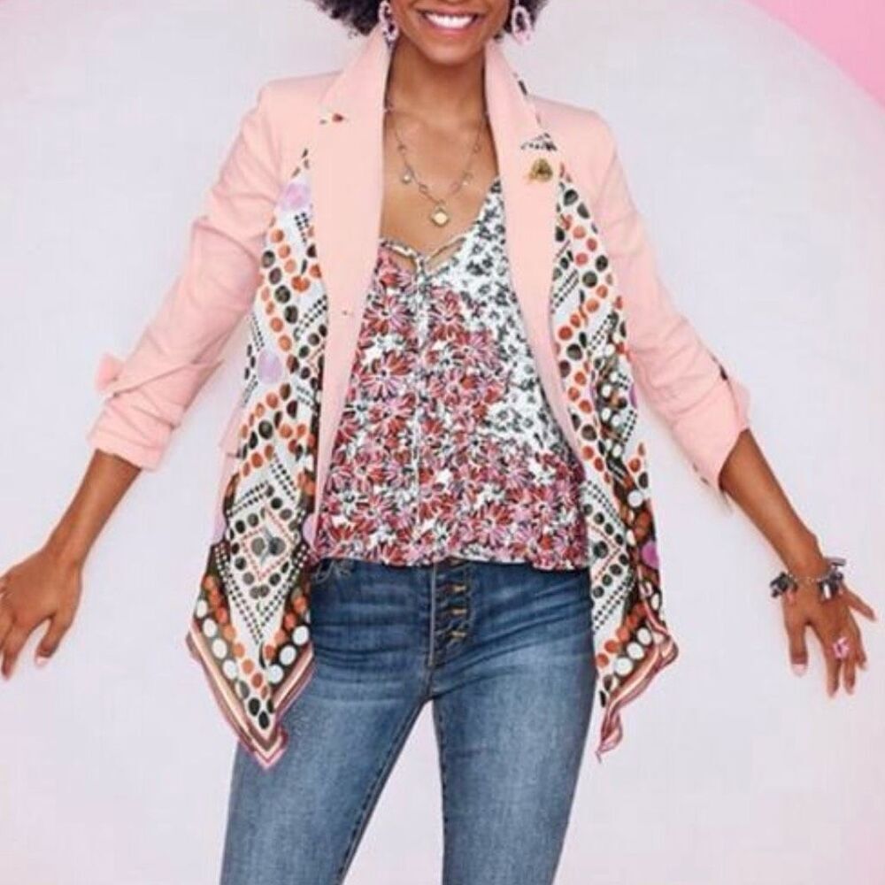 CAbi #5730 Seraphina Floral Faux Wrap Sleeveless Blouse - Small - Picture 2 of 10